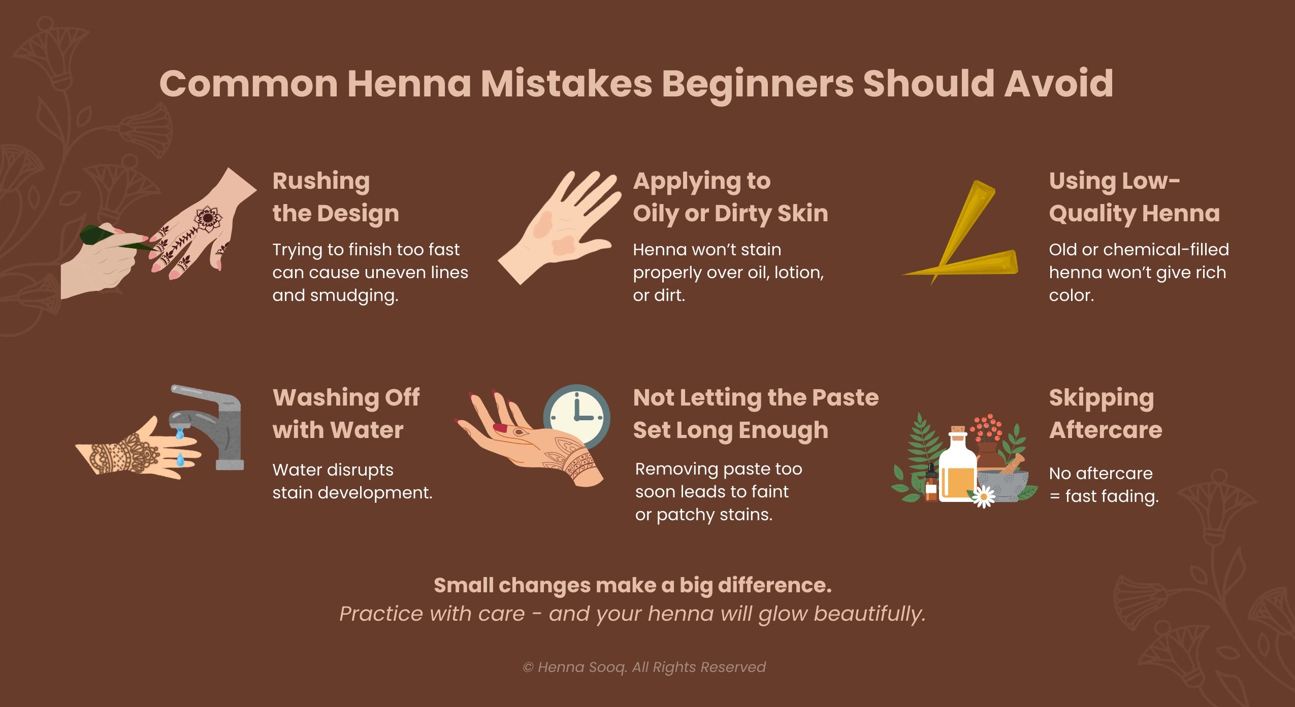 Common Mistakes to Avoid in Easy Henna Tattoo Ideas for Beginners
