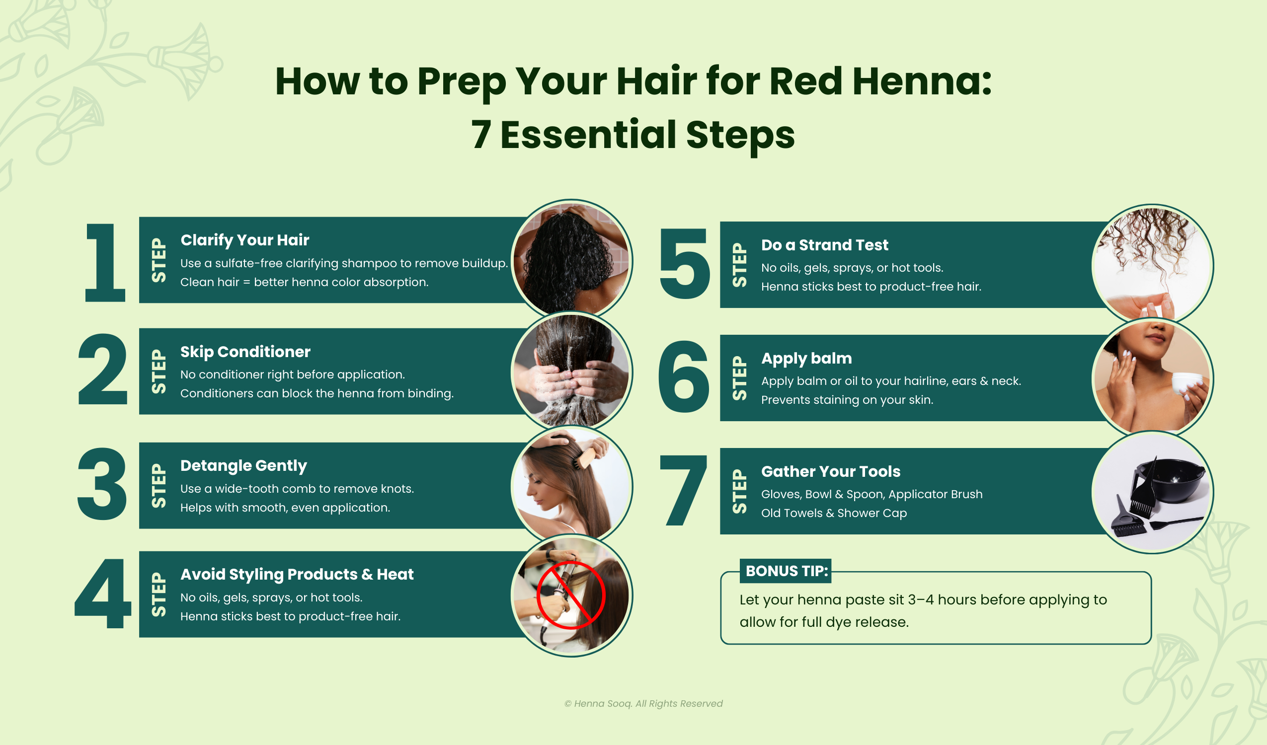 How to Prep Your Hair for Red Henna