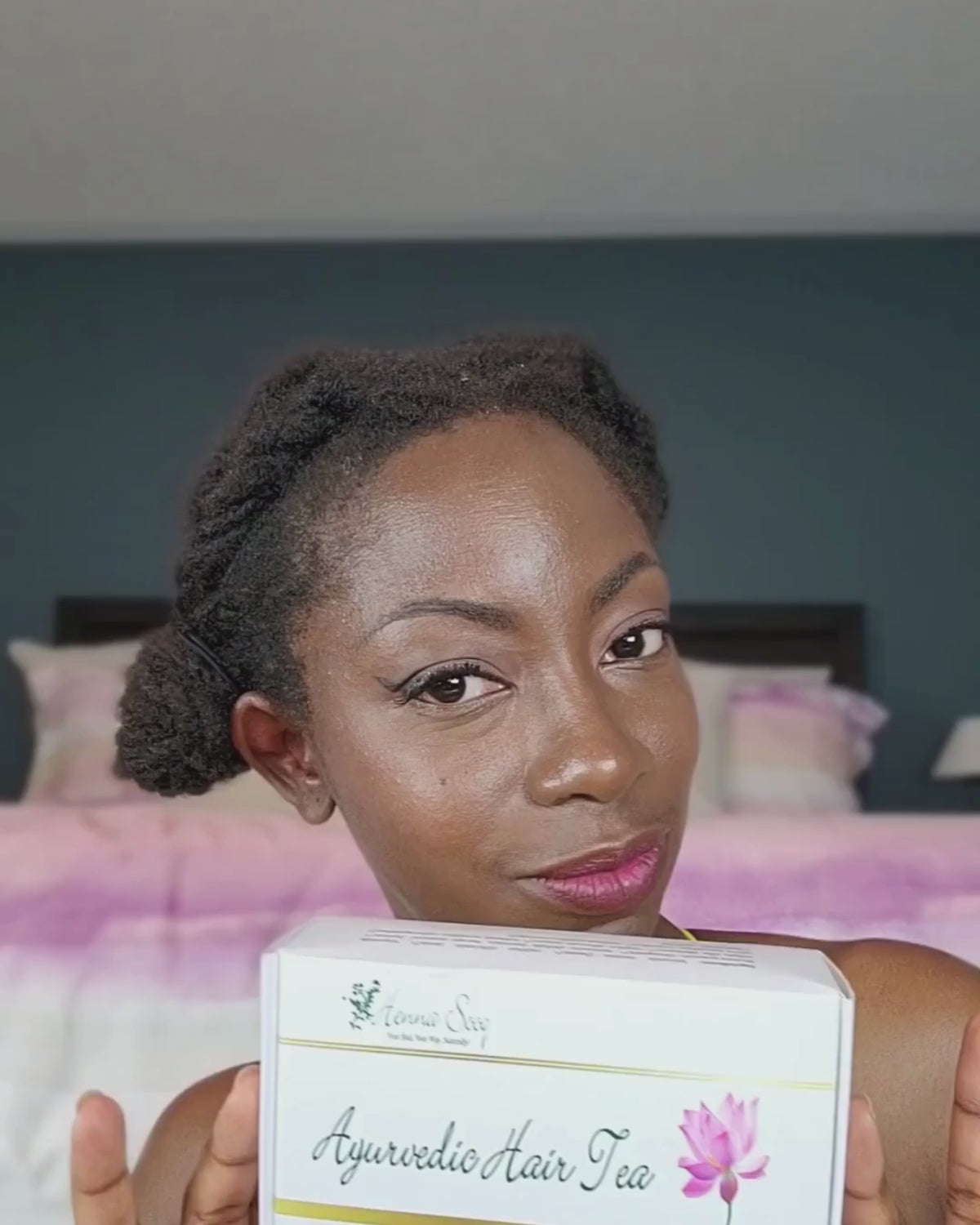 how to ayurvedic hair tea growth oil infused locs curls rinse hydrate moisture strengthen type 4 hair