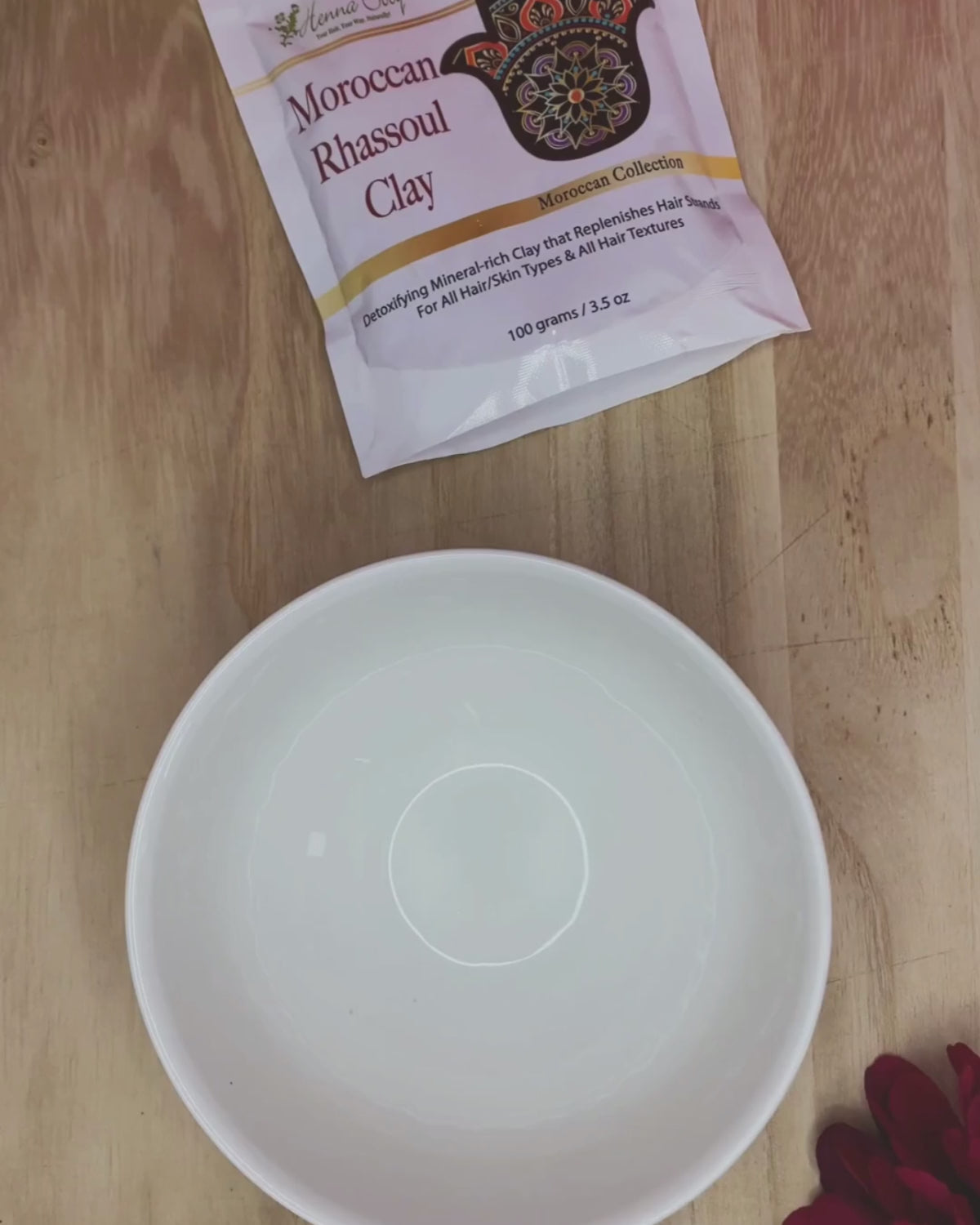 how to  mix rhassoul clay detox save hennasooq moroccan mud treatment